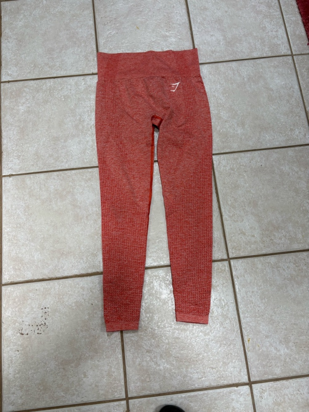 Gymshark Kids Seamless Leggings - Coral Red